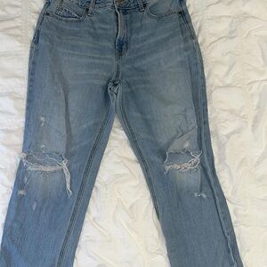 Old Navy Light Blue Distressed Boyfriend Jeans